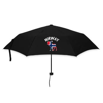 Norwegen - Regenschirm (klein) - Schwarz - Vorne