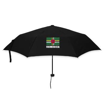 Dominica Flag Grunge Dominica Flag - Umbrella (small) - black - Front