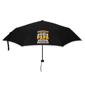 Hausmeister - Regenschirm (klein) - Schwarz - Vorne
