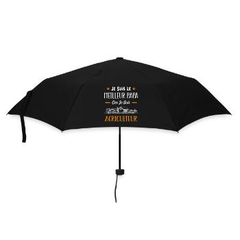 je suis le meilleur papa car je suis agriculteur. - Parapluie standard - noir - Devant