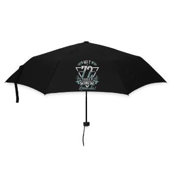 72. Geburtstag Da Fängt Das Leben An - Regenschirm (klein) - Schwarz - Vorne