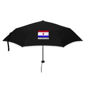 Mordovia Flag Grunge Mordovia Flag - Parapluie standard - noir - Devant