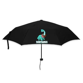 Donutsaurus Dinosaurier Brachiosaurus - Regenschirm (klein) - Schwarz - Vorne