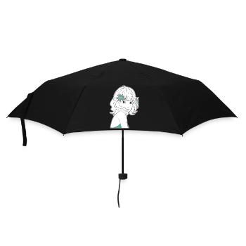Manga Girl Anime - Umbrella (small) - black - Front