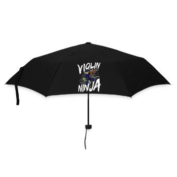 Vioinen Spieler Musiker Orchester Geige Spielen - Regenschirm (klein) - Schwarz - Vorne