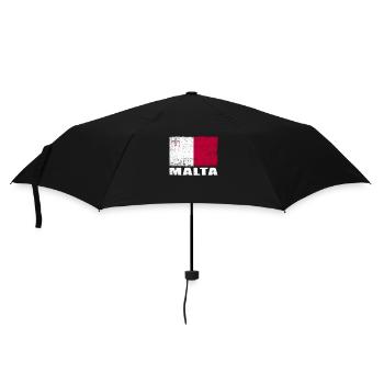 Malta Flag Grunge Malta Flag - Umbrella (small) - black - Front