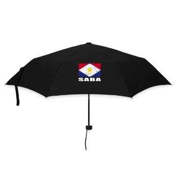 Saba Flag Grunge Saba Flag - Umbrella (small) - black - Front