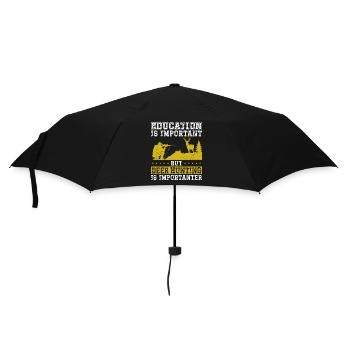 Buck Deer Hunting Hunter Vintage - Umbrella (small) - black - Front