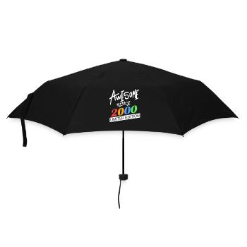 Jahrgang 2000 - Fantastisch seit 2000 - Regenschirm (klein) - Schwarz - Vorne