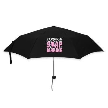 Soap Making Crafting I'd Rather Be - Umbrella (small) - black - Front