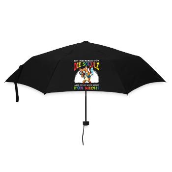 Schulkind Einschulung Fuchs - Regenschirm (klein) - Schwarz - Vorne