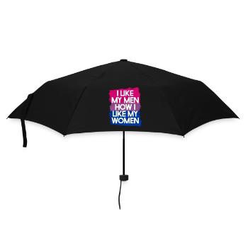 LGBT Rainbow Gay Pride Homo Lesbian Gay - Umbrella (small) - black - Front