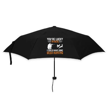 Buck Deer Hunting Hunter You're - Regenschirm (klein) - Schwarz - Vorne