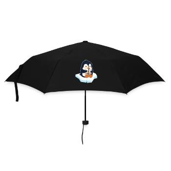 Kawaii Penguin Bubble Tea Boba Tea Penguin - Parapluie standard - noir - Devant