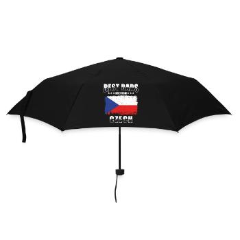 Tschechien Vater - Regenschirm (klein) - Schwarz - Vorne