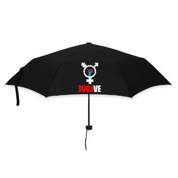 LGBT Rainbow Gay Pride Homo Lesbian Gay - Umbrella (small) - black - Front