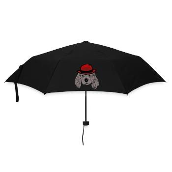 Tête de chien Gentleman Chien Amoureux des chiens Enfants - Parapluie standard - noir - Devant