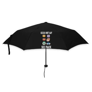 Sushi Japanisches Essen Maki Sushi Kawaii - Regenschirm (klein) - Schwarz - Vorne