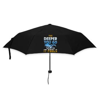 deep sea diving - Umbrella (small) - black - Front