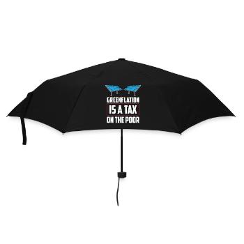 L’inflation verte est une taxe pour les pauvres Verts - Parapluie standard - noir - Devant