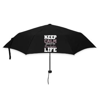 keep calm bachelor - Umbrella (small) - black - Front