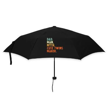 Twin Father Saying Papa Man Myth Cute - Umbrella (small) - black - Front