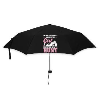 Buck Deer Hunting Hunter Girl Move - Parapluie standard - noir - Devant