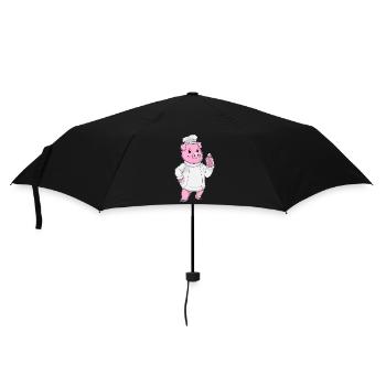 Cuisinier Chef Cuisinier Chapeau - Parapluie standard - noir - Devant