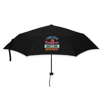 Je fais disparaître la bière - votre superpouvoir? - Parapluie standard - noir - Devant