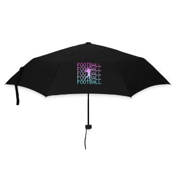 football rugby - Umbrella (small) - black - Front