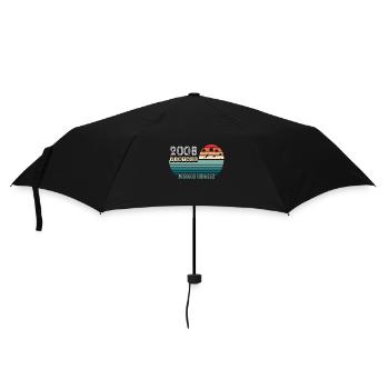 Vintage Anniversaire Anniversaire Rétro 2008 Limité - Parapluie standard - noir - Devant