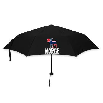 Norwegen - Regenschirm (klein) - Schwarz - Vorne
