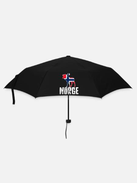 Norwegen - Regenschirm (klein) - Schwarz