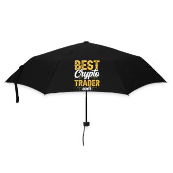 Bester Krypto Trader Aller Zeiten Traden Crypto - Regenschirm (klein) - Schwarz - Vorne