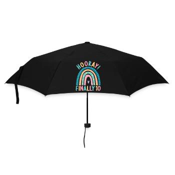 10 years old Rainbow Rainbow 10th birthday - Umbrella (small) - black - Front