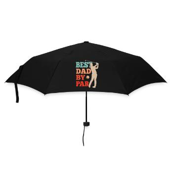 Best Father After Par Golf Golfer Daddy Papa - Umbrella (small) - black - Front