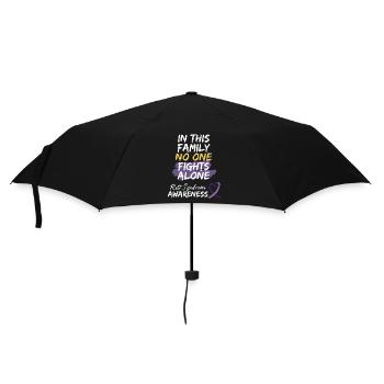 Fight Rett-Syndrom RTT-Sensibilisierungsunterstützung - Regenschirm (klein) - Schwarz - Vorne