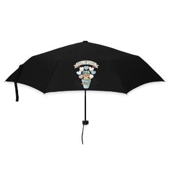 Baby-Boy, Baby-Bärchen, Baby-Teddybär-Motiv - Regenschirm (klein) - Schwarz - Vorne