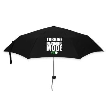 Wind turbine mechanic - Umbrella (small) - black - Front