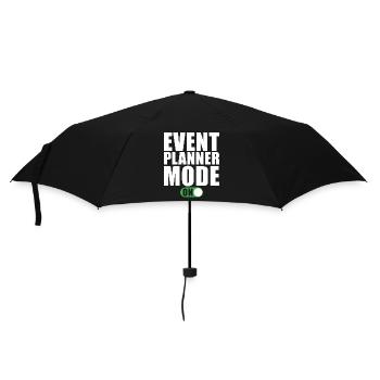 Event Planer Modus Ein - Regenschirm (klein) - Schwarz - Vorne