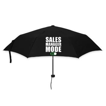 Sales Manager Mode On - Regenschirm (klein) - Schwarz - Vorne