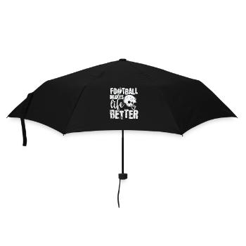 Football Makes Life Better America Sport - Umbrella (small) - black - Front