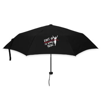 Running Runner Half Marathon Shut - Regenschirm (klein) - Schwarz - Vorne