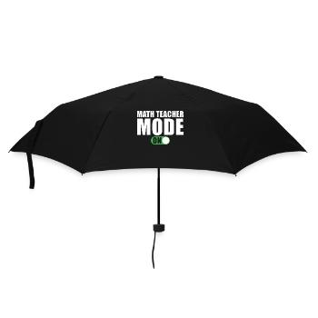 Mathematiklehrer Modus Ein - Regenschirm (klein) - Schwarz - Vorne
