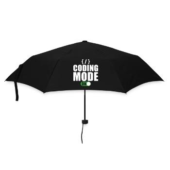 Coder Developer Programmer Gift - Umbrella (small) - black - Front