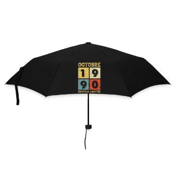 Anniversaire Vintage Idée Cadeau Octobre 1990 - Parapluie standard - noir - Devant