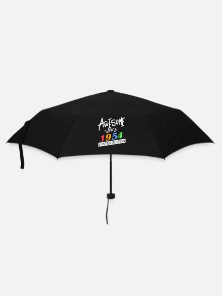 1954 - Jahrgang 1954 - Fantastisch seit 1954 - Regenschirm (klein) - Schwarz