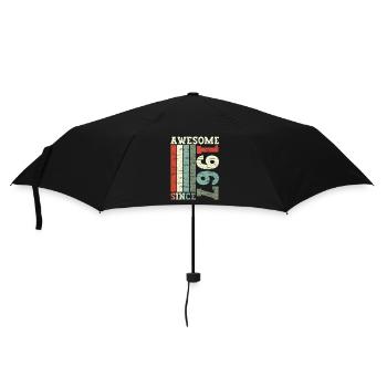 1967 Jahrgang Vintage Retro Geburtstag Geschenk - Regenschirm (klein) - Schwarz - Vorne