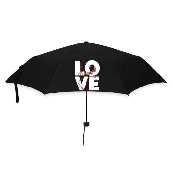 Roller Coaster Love - Regenschirm (klein) - Schwarz - Vorne