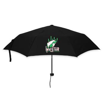 Investors Invest Financier Investor Invest - Umbrella (small) - black - Front